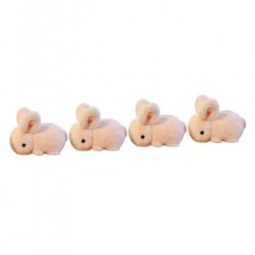 Toyvian 4 Pièces Lapin en Peluche Jouet pour Enfants Cadeaux pour Enfants Décoration Dintérieur Décor pour Enfants Décor De 