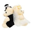 Toyvian 4 Pièces Poupée Ours De Mariage Peluche Mignon Poupée Ours en Peluche Faveur De Fête en Peluche Jouet pour Enfants Pe