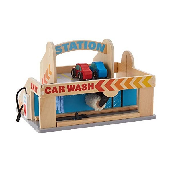 Melissa & Doug Station de Service Parking Garage | Véhicules et Trains en Bois | Camions et véhicules | 3+ | Cadeau pour garç