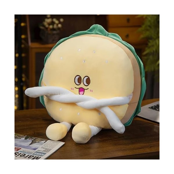 GagaLu Mignon Dessin animé en Peluche Burger Frites Jouet Peluche Nourriture Oreiller Enfants Jouets Cadeaux d’Anniversaire 3