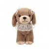 VOTIVA Jouets en Peluche Créatif Mignon Chien poupée en Peluche Mignon Kaki Chiot Cloche poupée Compagnon Dormir Chiffon poup