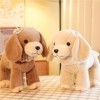 VOTIVA Jouets en Peluche Créatif Mignon Chien poupée en Peluche Mignon Kaki Chiot Cloche poupée Compagnon Dormir Chiffon poup