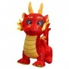 ibasenice Animal en Peluche de Dragon Chinois 30 Cm 2024 Année du Dragon Mascotte du Zodiaque Mascotte Dragon Jouet Oreiller 