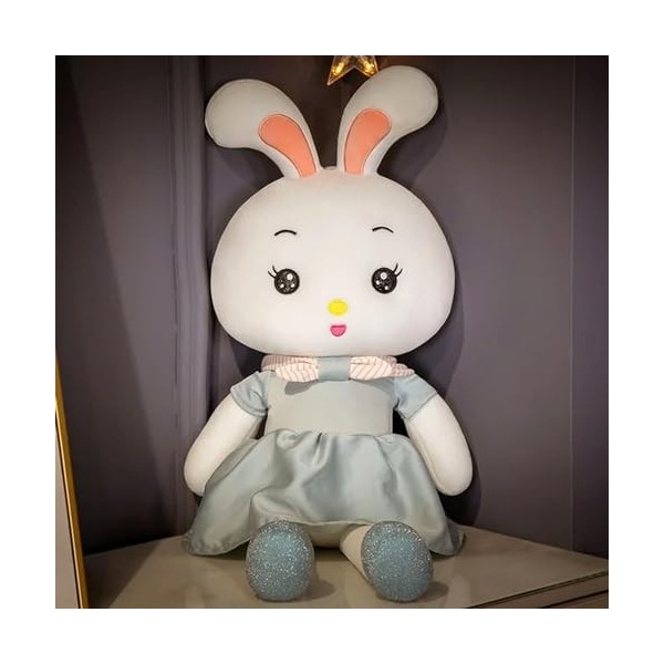 Kawaii Lapin en Peluche Jouet en Peluche Dessin animé Animal Lapin en Peluche poupée Jouet Cadeau d’Anniversaire pour Petite 