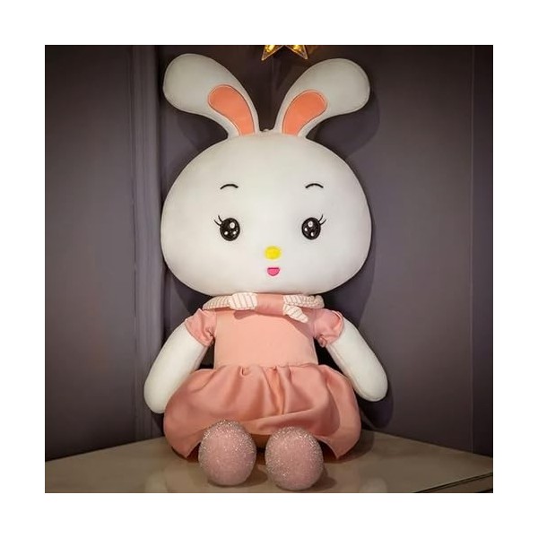 Kawaii Lapin en Peluche Jouet en Peluche Dessin animé Animal Lapin en Peluche poupée Jouet Cadeau d’Anniversaire pour Petite 