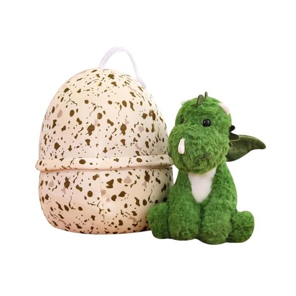 Jouet en peluche – Jouet créatif en peluche – Dinosaure en peluche douce, œufs de dinosaure en peluche qui ne se décolore pas