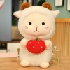 SaruEL Peluche Douce Mouton poupée Peluche Animal Jouet Cadeau d’Anniversaire Nouveau Mignon Laine Fruits Peluche Jouet de No