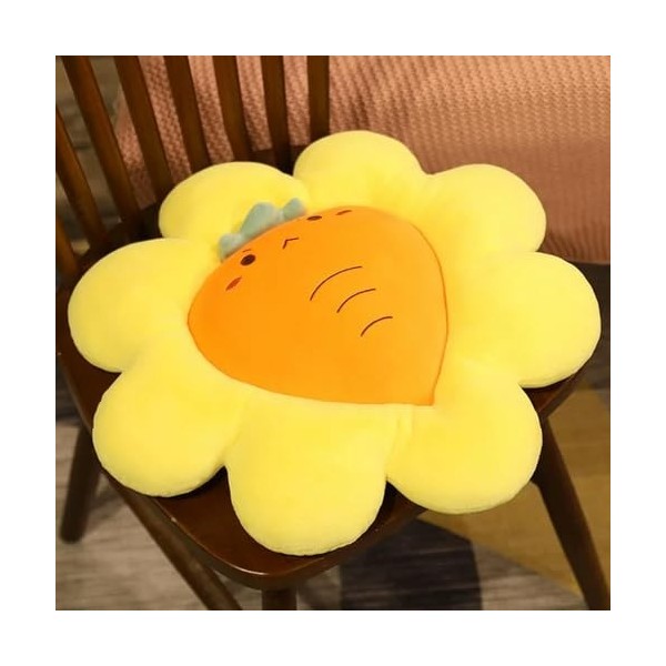 Mignon Fleur en Peluche Oreiller Jouet Doux Dessin Animé Fruit Plante en Peluche Carotte Cactus Poupée Chaise Coussin Canapé 