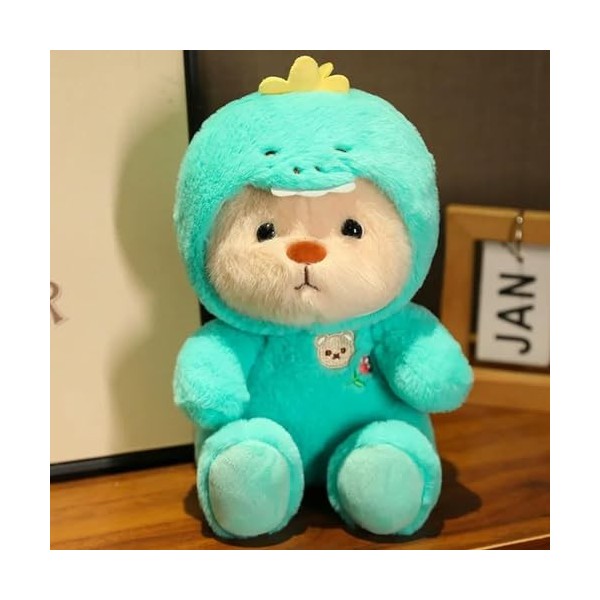EacTEL Ours Kawaii dans Les vêtements de Gros Lapin Jouets en Peluche Animaux en Peluche Dinosaure Poupée Cartoon Cadeaux d’A