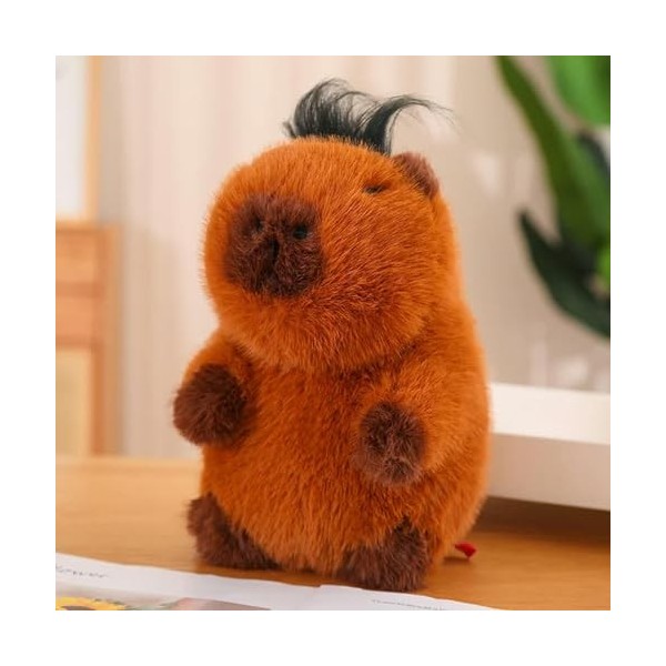Kawaii Creative Capybara Peluche Jouet en Peluche Animal Poupée Doux et Moelleux Capybara Coussin Garçon Fille Cadeau De Noël