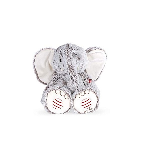 KALOO - Rouge Peluche Elephant Noa Gris - 25cm - Dès la Naissance, K963669