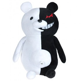 CoolChange Ours en Peluche Monokuma | Peluche pour Fans de Danganronpa | Taille: 41 cm