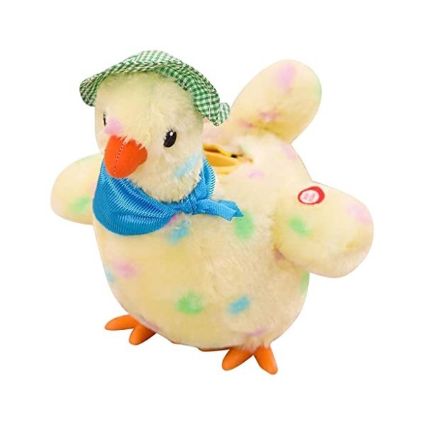 predolo Dessin Animé Nouveauté Poule Pondant Des Oeufs électrique En Peluche Doux avec Des Poupées Sonores éducatif Interacti