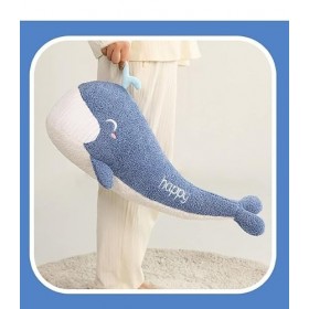 Ermano Peluche 60 cm Baleine à Grosse dent Oreiller Peluche Jouets Animaux Marins Jouets Mous remplis danimation Cadeaux da