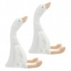 ibasenice 2 Pièces Grande Poupée doie Blanche Cygne en Peluche Jumbo Peluche Poupée Jouets Oreiller Animal Kawaii Animal Pou