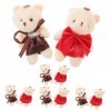 PRETYZOOM 20 Pièces Ours Poupée Petit Ours en Peluche Petits Animaux en Peluche Pendentifs De Sac Ours en Peluche Charmes De 