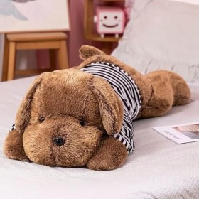 NOpinz Peluche géante Chien Peluche Chiot Peluche Animal Jouet Oreiller Cadeau d’Anniversaire Cadeau de Noël 60cm 2