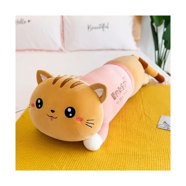 Long Chat Oreiller Peluche Jouet en Peluche Mignon Animal Poupée Canapé Coussin Enfants Fille Chambre Décoration Cadeau Anniv