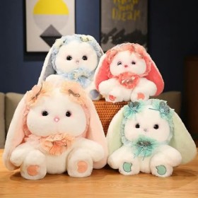 NOpinz Kawaii Lapin Peluche Jouet Peluche Animal Lapin Peluche Poupée Peluche Fille en Peluche Enfants Jouet Kawaii Chambre D