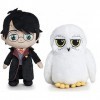 Lot de 2 peluches Harry Potter 20 cm + chouette Hedwig 15 cm 