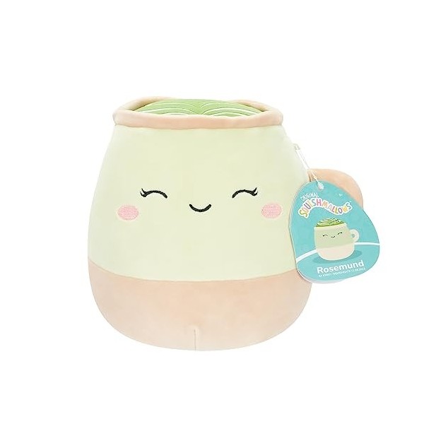 Squishmallows Originaux 19cm Brock Le Bouledogue clin dœil au Ventre Duveteux, Ajoute Brock à Ton équipe, Peluche Ultra Douc