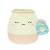 Squishmallows Originaux 19cm Brock Le Bouledogue clin dœil au Ventre Duveteux, Ajoute Brock à Ton équipe, Peluche Ultra Douc