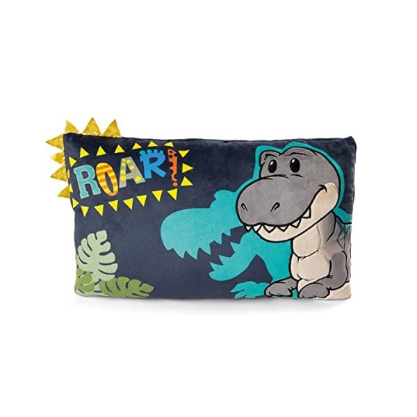 NICI- Coussin rectangulaire Dino Tony-Rex 43x25cm Green, 48819