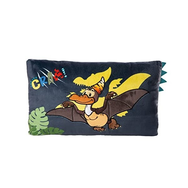NICI- Coussin rectangulaire Dino Tony-Rex 43x25cm Green, 48819