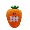 Oreiller mignon en peluche avec carottes super douces et mignonnes pour enfants et adultes, animaux en peluche détachable, ex