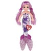 Ty -TY02301 - Sea Sequins - Peluche à sequins Lorelei la Sirène violette 50 cm