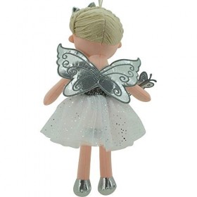Sweety Toys 11797 Poupée en Tissu Fée Peluche Princesse 45 cm Argent