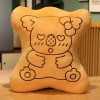 LfrAnk Kawaii Couple Koala Impression Peluche Oreiller Bande Dessinée Cookie Pad en Peluche Jouet Fille Lit Cadeau Cadeau D’A