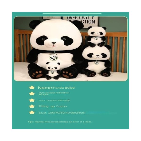 VOTIVA Jouets en Peluche Trésor National, Mascotte De Panda Géant Mignon, Poupée en Peluche, Poupée Mignonne, Cadeau dannive