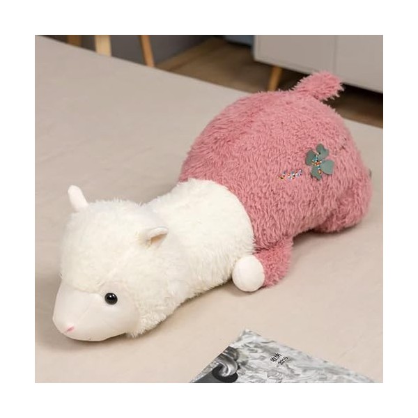 Peluche Moelleuse Kawaii Laine Jouet Peluche Douce Peluche réaliste Mouton cuspide Animal Sieste Oreiller Anniversaire Cadeau
