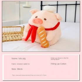 Jouets en peluche Poupée de cochon mignonne en forme de pain de Chef, oreiller de couchage, Toast gourmand, jambe de cochon, 