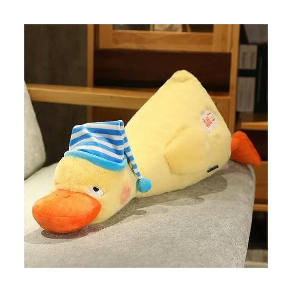 NOpinz Canard géant en Peluche Jouet Moelleux Oreiller de Sommeil Mignon Animal Peluche Cygne Peluche poupée Tapis de Sol Enf