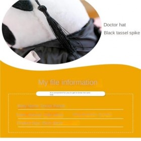 DEPLETE Jouets en Peluche Nouvelle Remise des diplômes Ph.D. Panda en Peluche, Petit Cadeau, poupée Mignonne, Saison de Remis