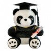 VOTIVA Jouets en Peluche Nouvelle Remise des diplômes Ph.D. Panda en Peluche, Petit Cadeau, poupée Mignonne, Saison de Remise