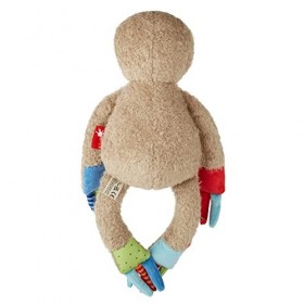 Sigikid 42848 Peluche paresseuse Patchwork Sweety Doudou pour Jouer et Doudou en mélange de matériaux Doux pour bébés et Enfa