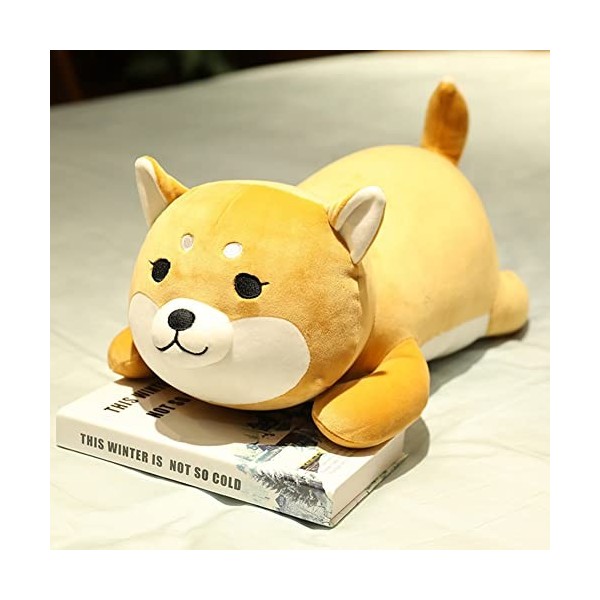 Corgi Dog Peluche Oreiller, 50cm Shiba Inu Peluche Chiens Corgi Akita Peluches Peluches Câlin Oreiller Animal Chien Peluche O