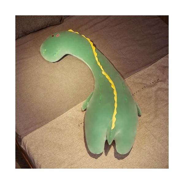 LfrAnk Long Oreiller Kawaii Dinosaure Girafe Flamant Rose oie Jouet Peluche poupée Cadeau de Noël pour Enfants 90cm 2