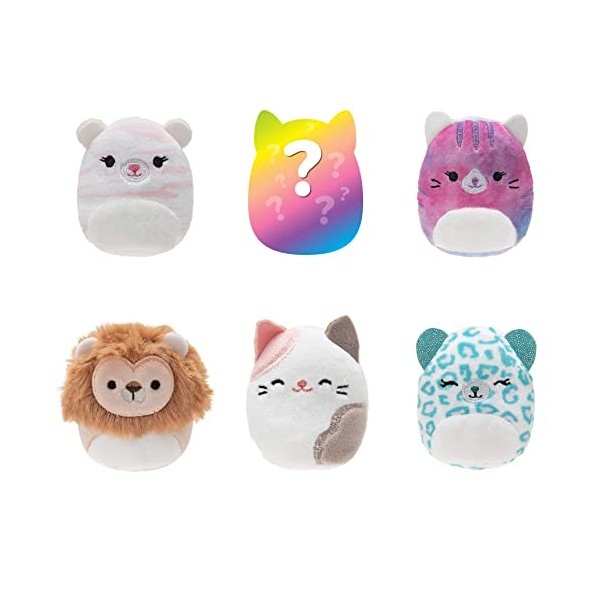 Squishville- Lot de 6 Petits câlins Peluche, SQM0330, Multicolore