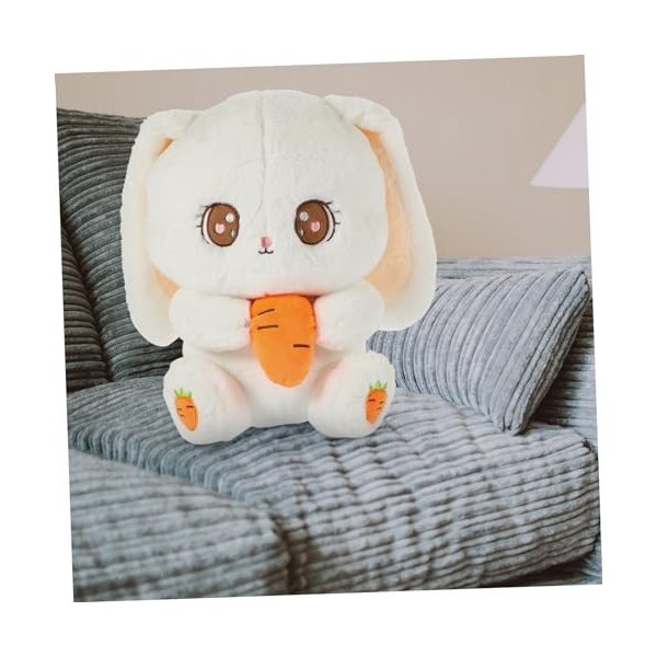 ibasenice Jouet pour Animaux Lapin en Peluche Lapin Blanc Peluches Lapin Peluches pour Bébés Lapin Pelucheux Lapin De Jade La