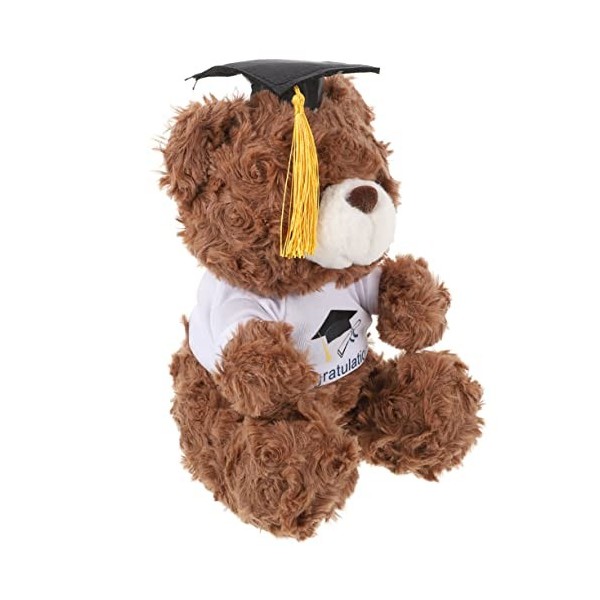 ibasenice Docteur Cap Graduation Ours Graduation Ours Cadeau Graduation Cadeau Fournitures 2023 Graduation Cadeau Enfants Jou