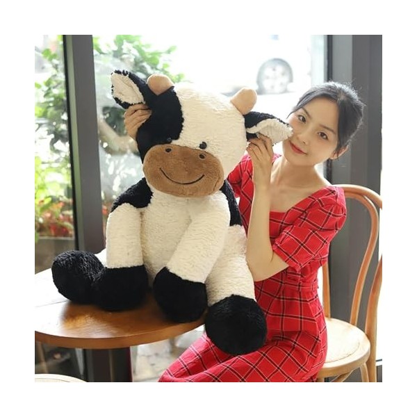 Nouveau Kawaii Vache en Peluche Jouet Mignon Dessin animé Vache en Peluche Animal Oreiller poupée Enfants Jouet Enfants Cadea