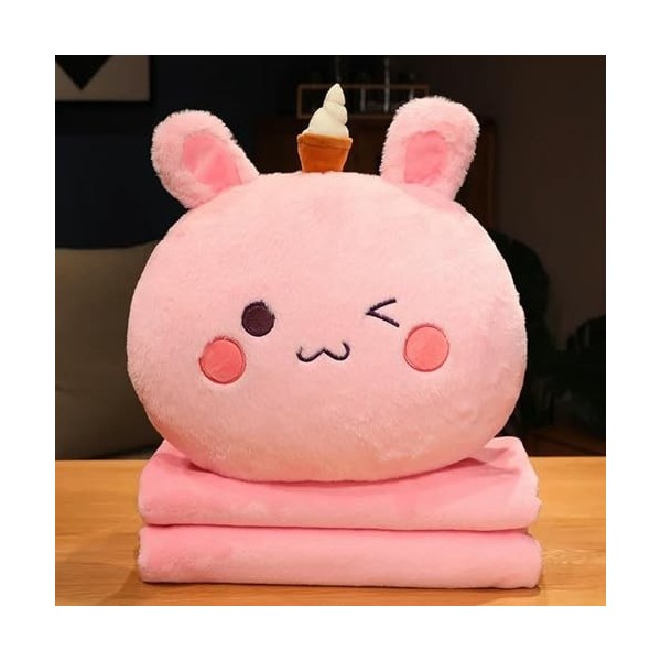 NOpinz Lapin Mignon, Chat, Ours, Shiba Inu, Chien, Jouet, Coussin de canapé en Peluche, Animal de Dessin animé, Oreiller Chau