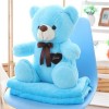 PaMut Mignon Ours en Peluche Jouet en Peluche Petite poupée Tapis Ours en Peluche Couverture d’été Cool climatiseur Couvertur