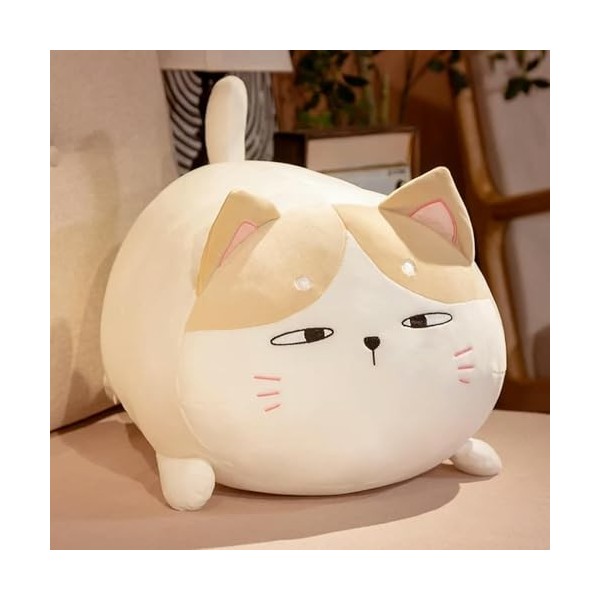 EacTEL Kawaii Chat Oreiller Mignon Chat Peluche Jouet Dessin animé Peluche Animal poupée canapé Coussin Fille Enfants Cadeau 