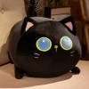 EacTEL Kawaii Chat Oreiller Mignon Chat Peluche Jouet Dessin animé Peluche Animal poupée canapé Coussin Fille Enfants Cadeau 