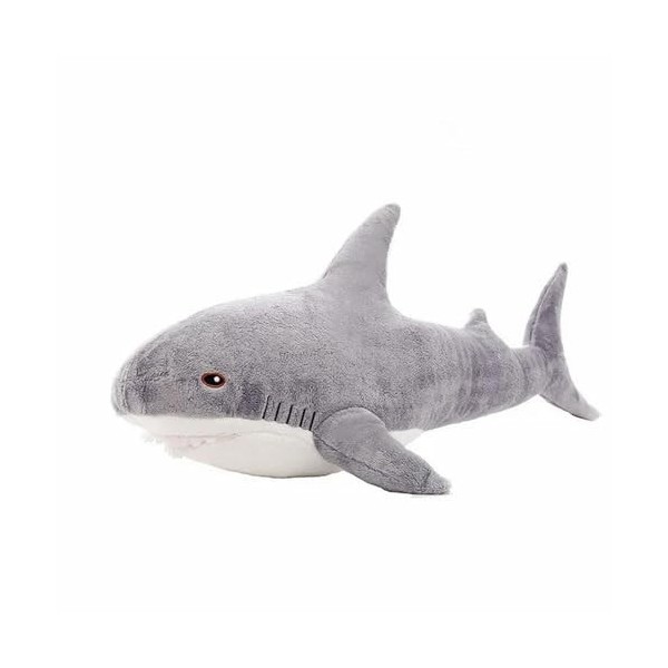 SaruEL Requin Géant Peluche Jouet en Peluche Animal Lecture Coussin Anniversaire Cadeau Coussin Poupée Enfants Cadeau 100cm 1